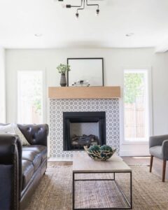 White Fireplace Tile Ideas - Soul & Lane