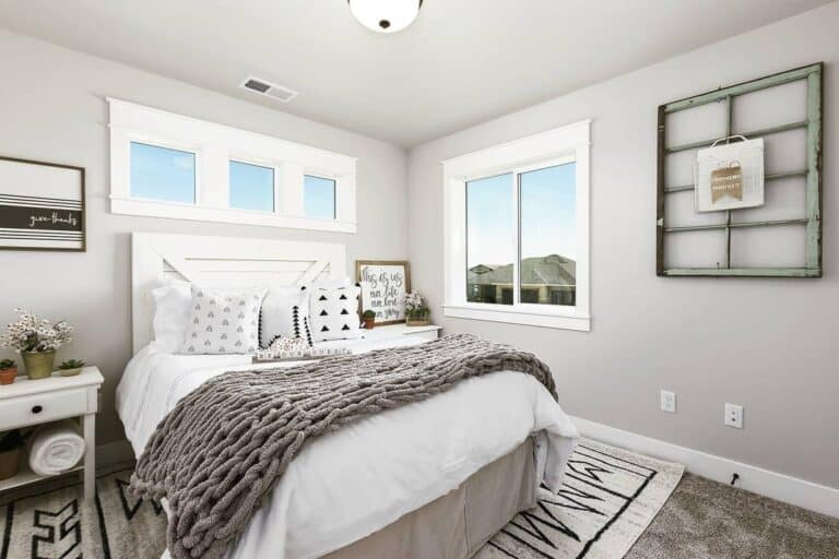 White Headboard Full Bed