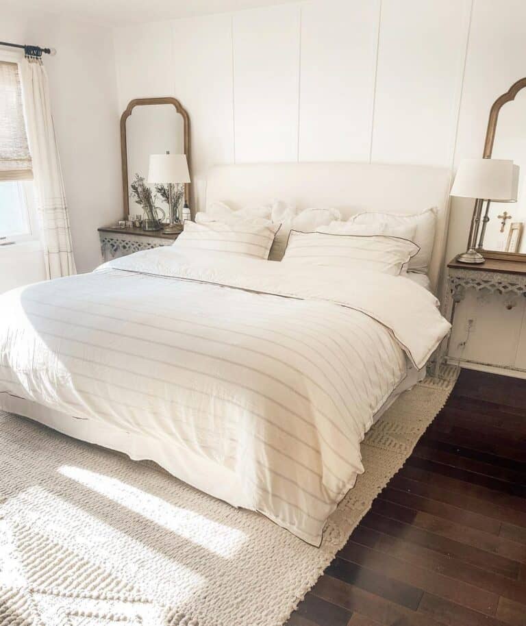 White Headboard King Bed