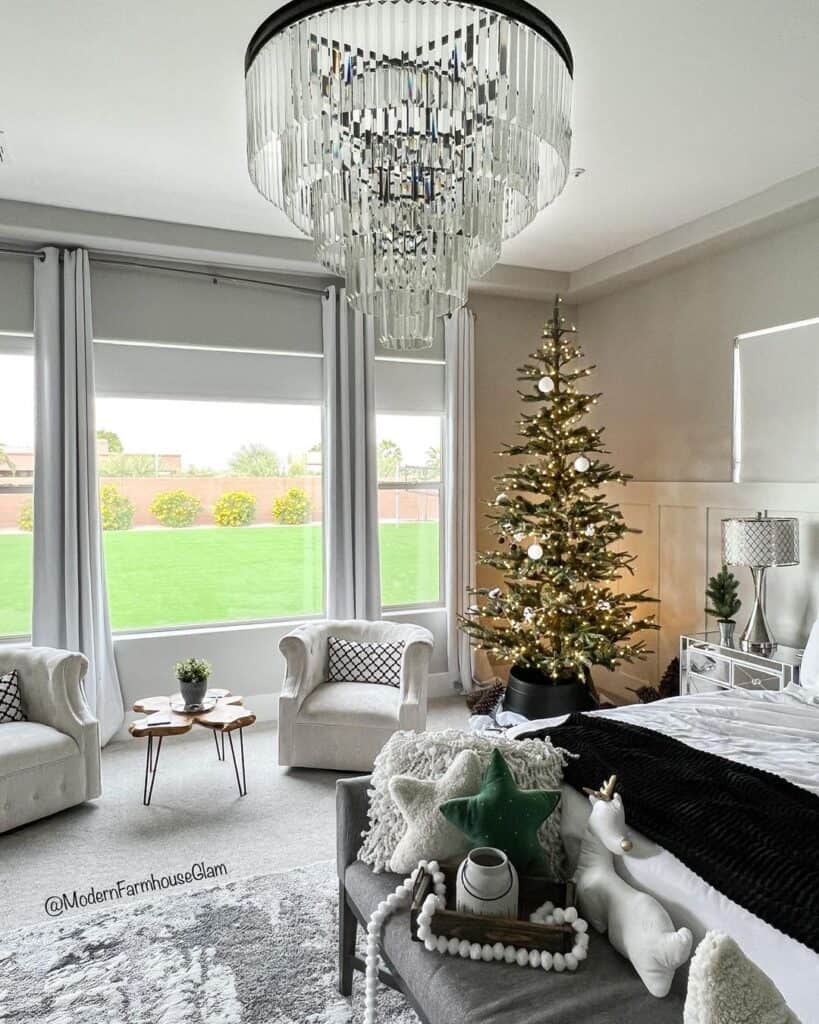 Winter Wonderland Festive Bedroom Décor