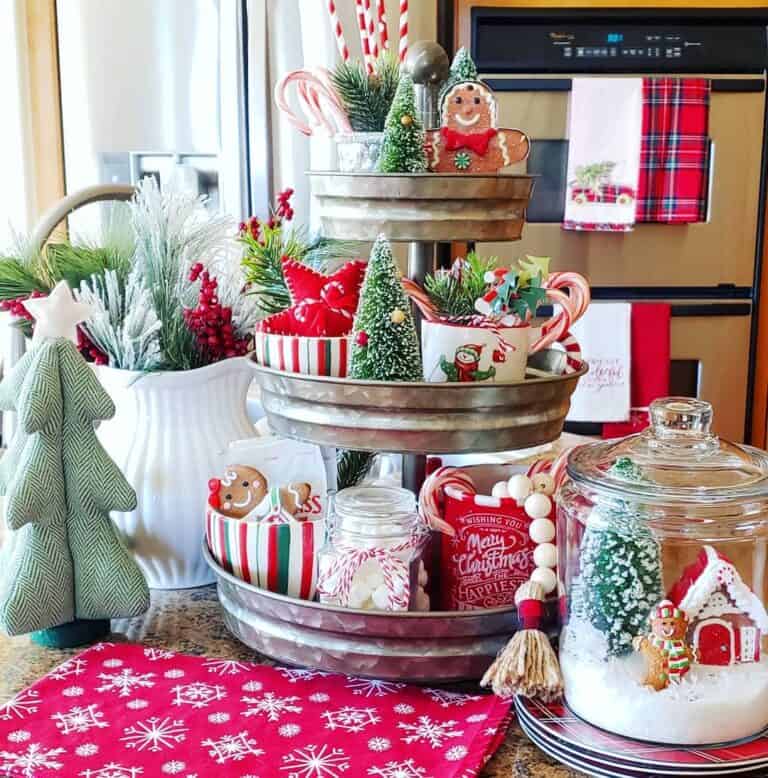 Baking-Themed Christmas Tiered Tray Ideas