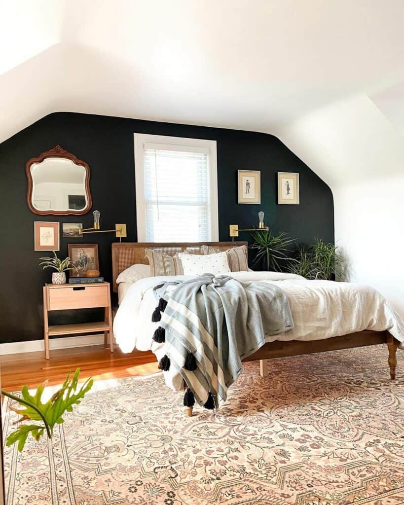 Black Accent Wall with Décor - Soul & Lane