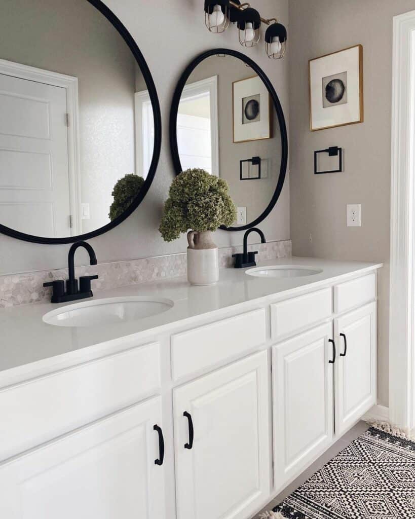Black White and Gray Bathroom Style