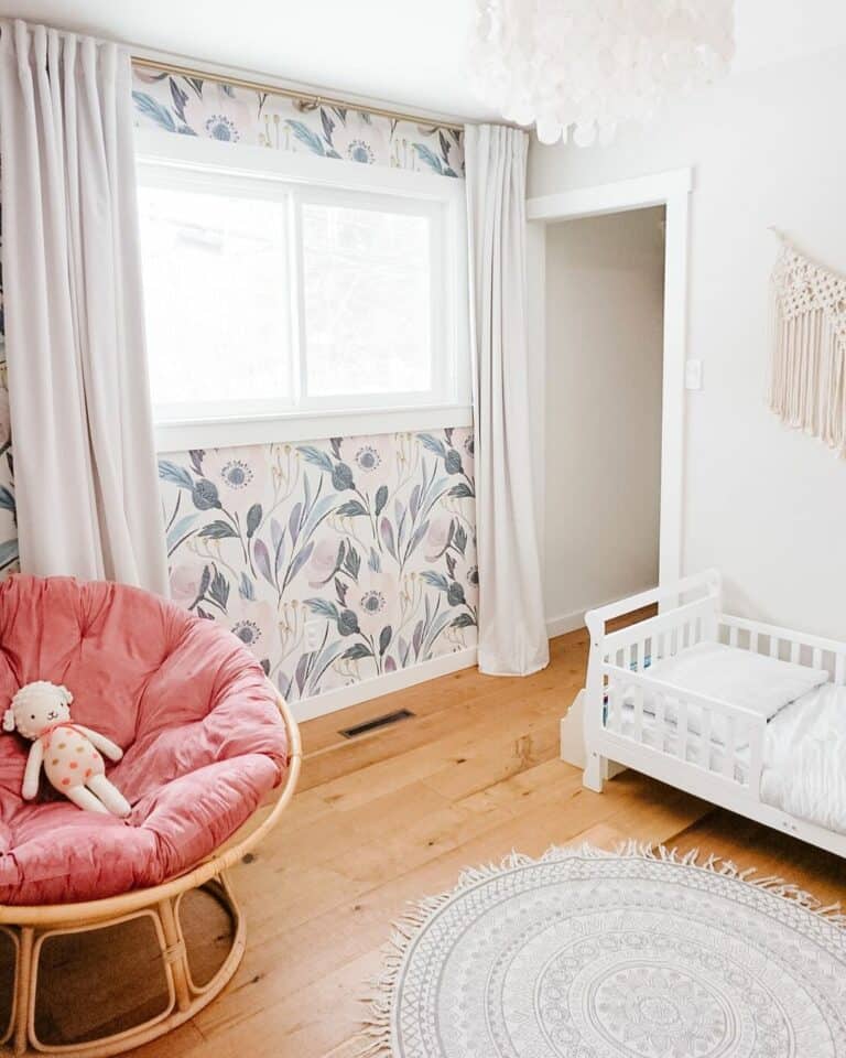 Bohemian-Inspired Wallpaper for Toddler Room
