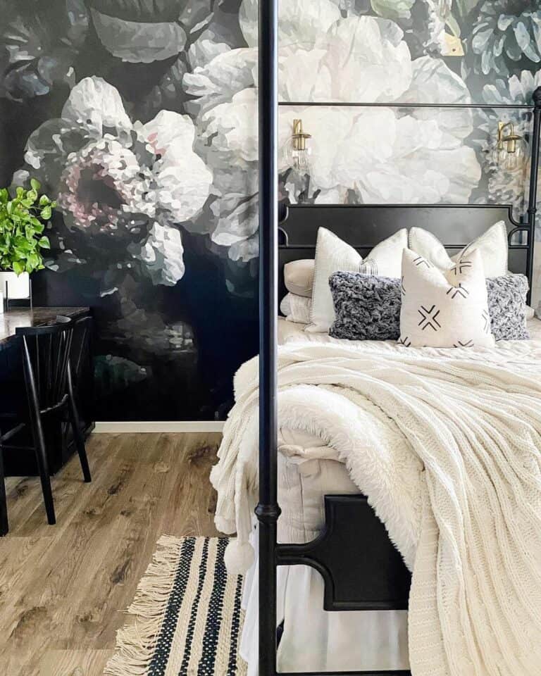 Bold Bedroom Statement with Modern Wallpaper