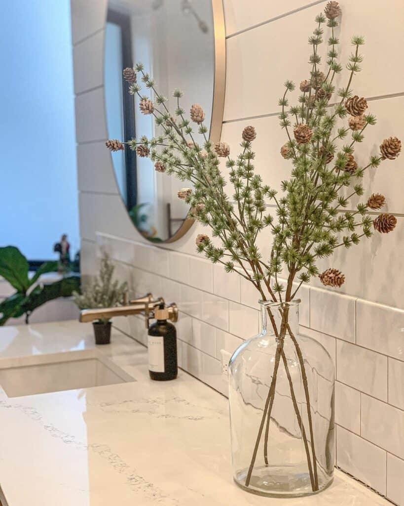 Botanical Bathroom Vanity Décor
