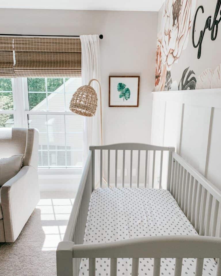 Bright Nursery with Botanical Details