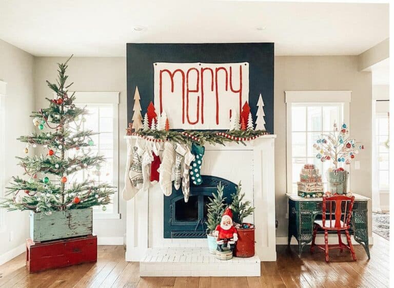 Christmas Time with Vintage Suitcases