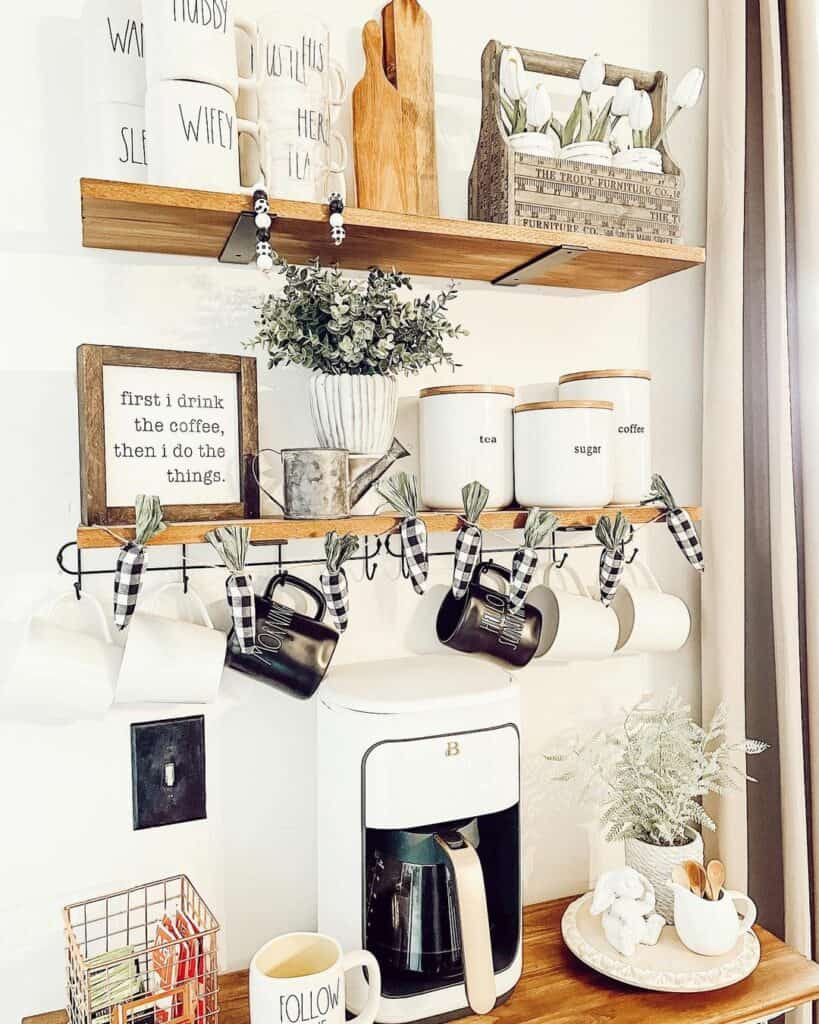 Coffee Bar with Easter Charm
