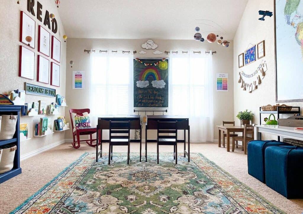 Colorful and Functional Kids' Playroom