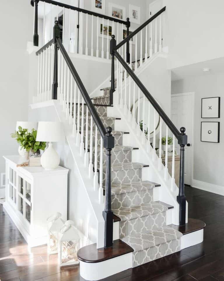Decorative Carpet for Stairs and Landing