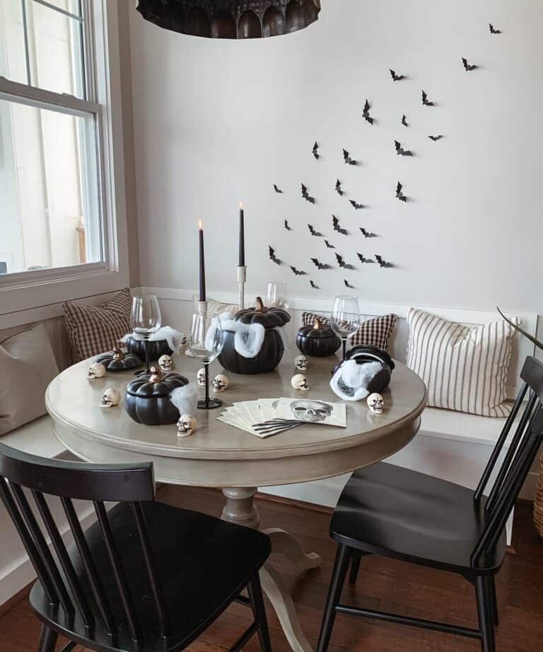 Dining Nook with a Halloween Twist