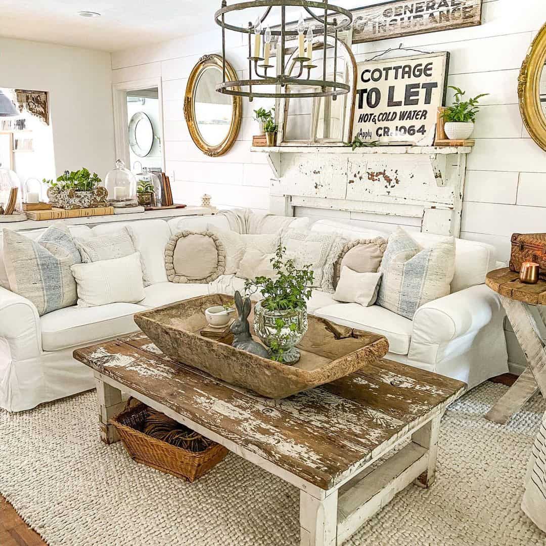 Distressed Vintage Coffee Table Soul & Lane