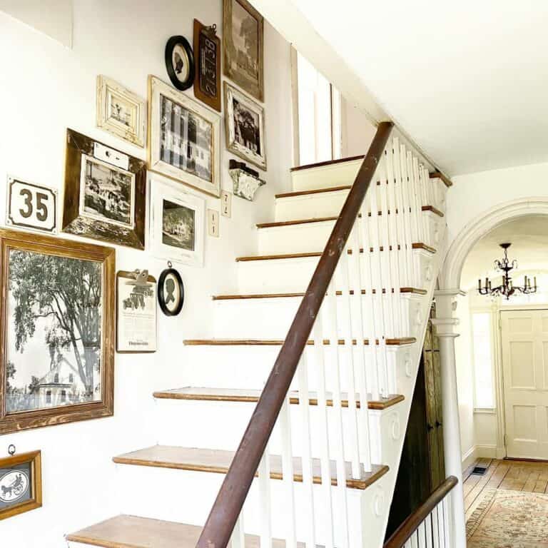 Eclectic Wall Gallery with Vintage Items