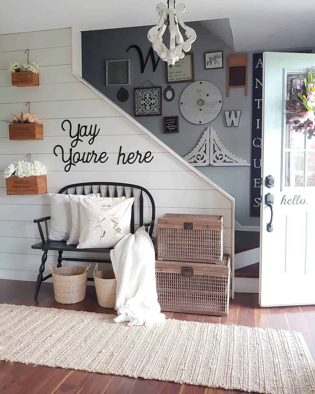 Elaborate Staircase Wall Décor in Entryway - Soul & Lane Elaborate Staircase Wall Décor in Entryway - Soul & Lane
