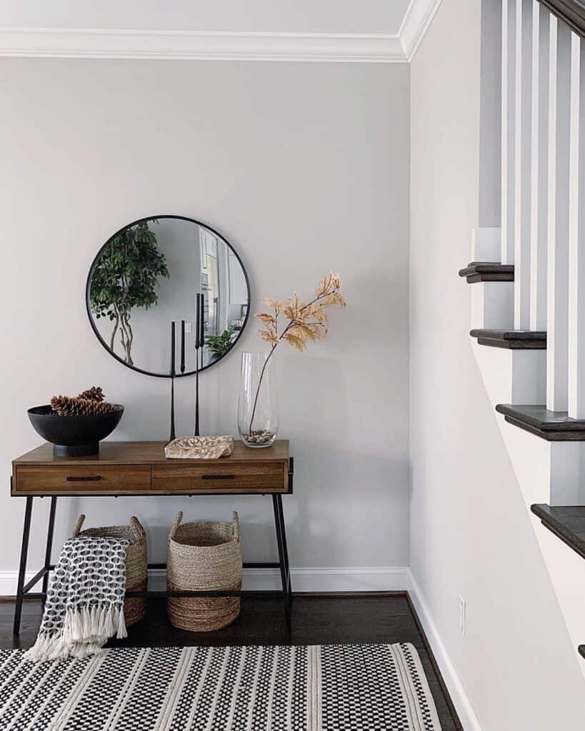 Entryway with Natural Décor
