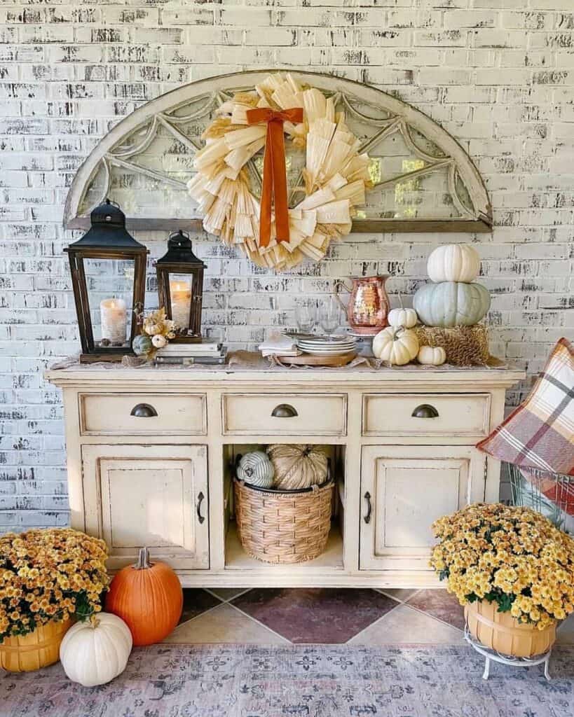 Fall Décor with Vintage Touches
