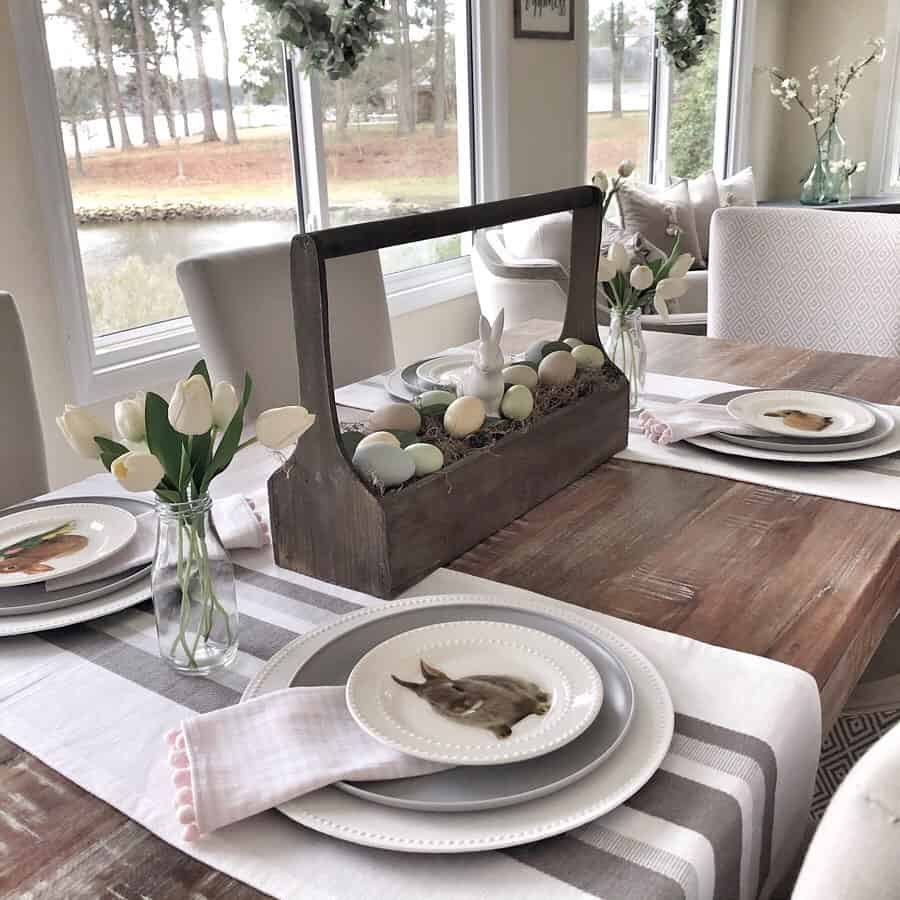 Farmhouse Toolbox Used as Centerpiece