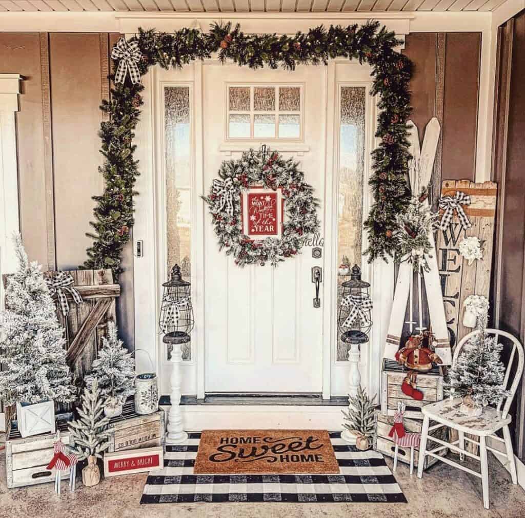 Frosted Vintage Christmas Porch Décor Soul & Lane
