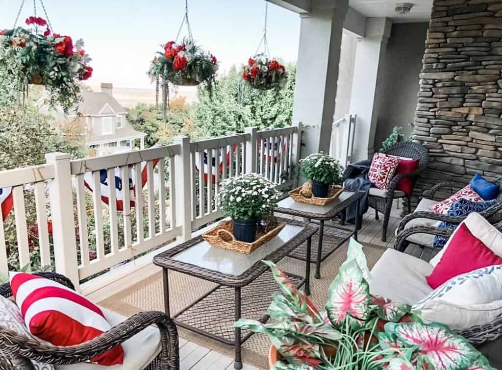Hanging Baskets for Farmhouse Porch Railing Soul & Lane