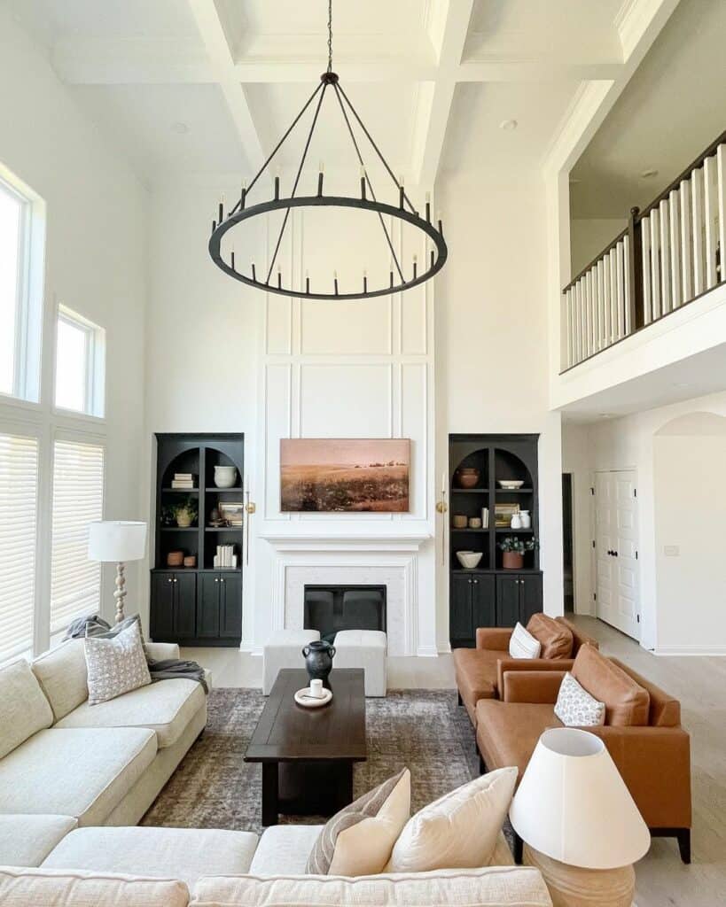 High Ceiling Living Room Chandelier