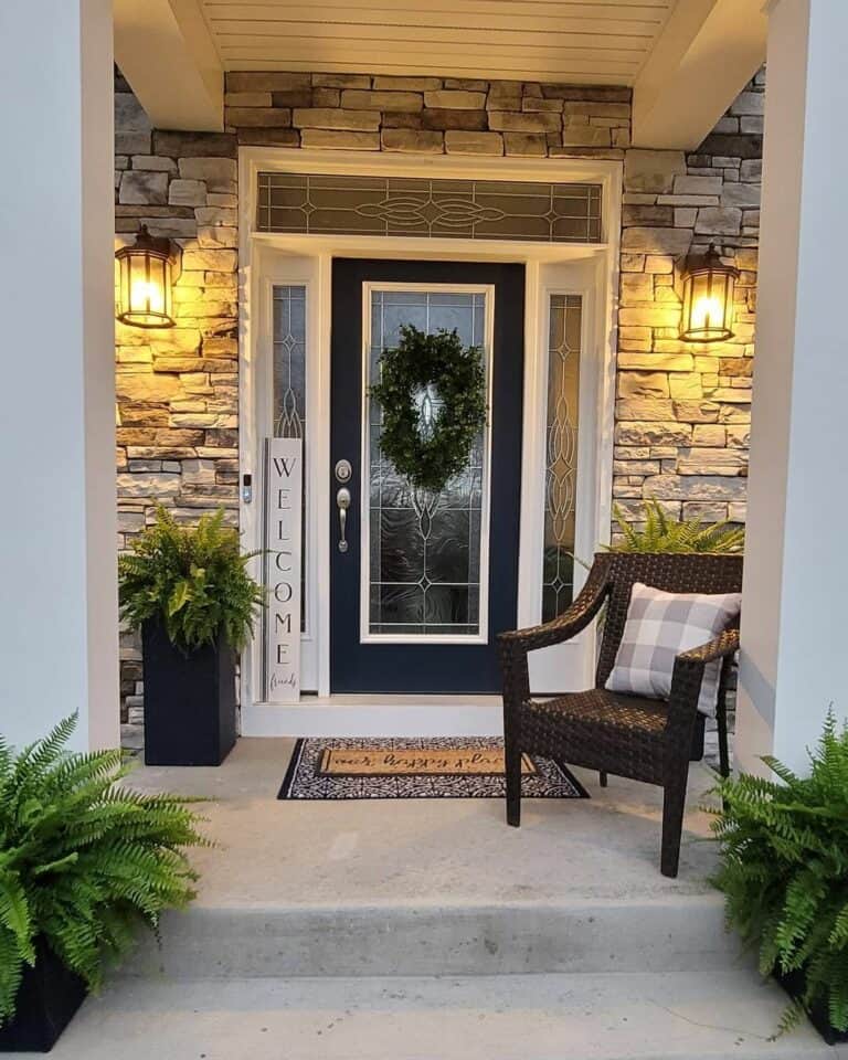 Holiday Greens for a Welcoming Winter Porch