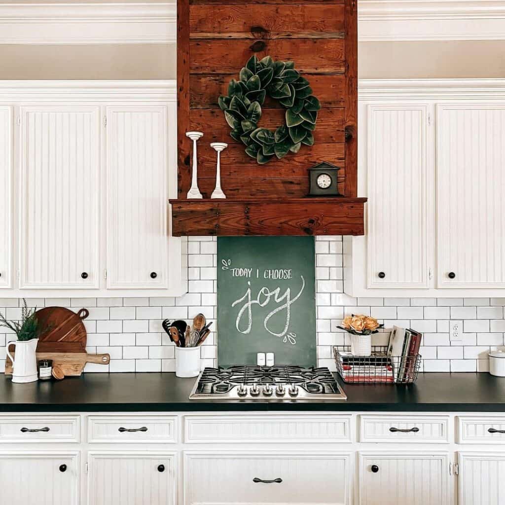 Joyful White Kitchen with Subway Tile