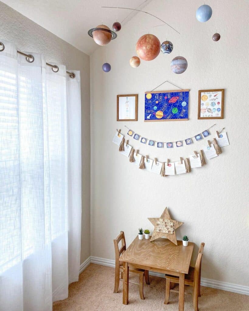 Kids' Room Décor with Space Theme