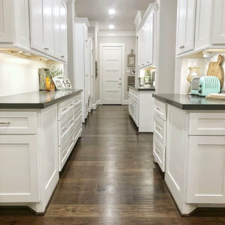 Kitchen Hallway Ceiling with Recessed Lighting
