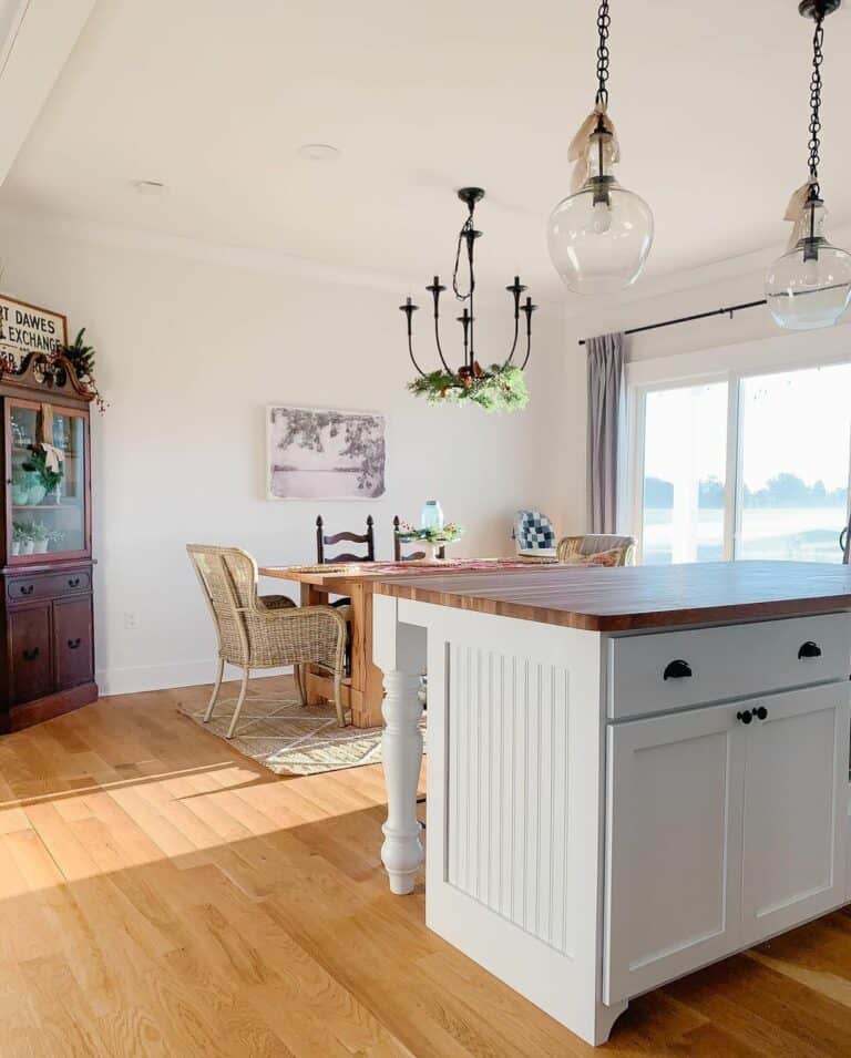 Kitchen Island With Beadboard Sides