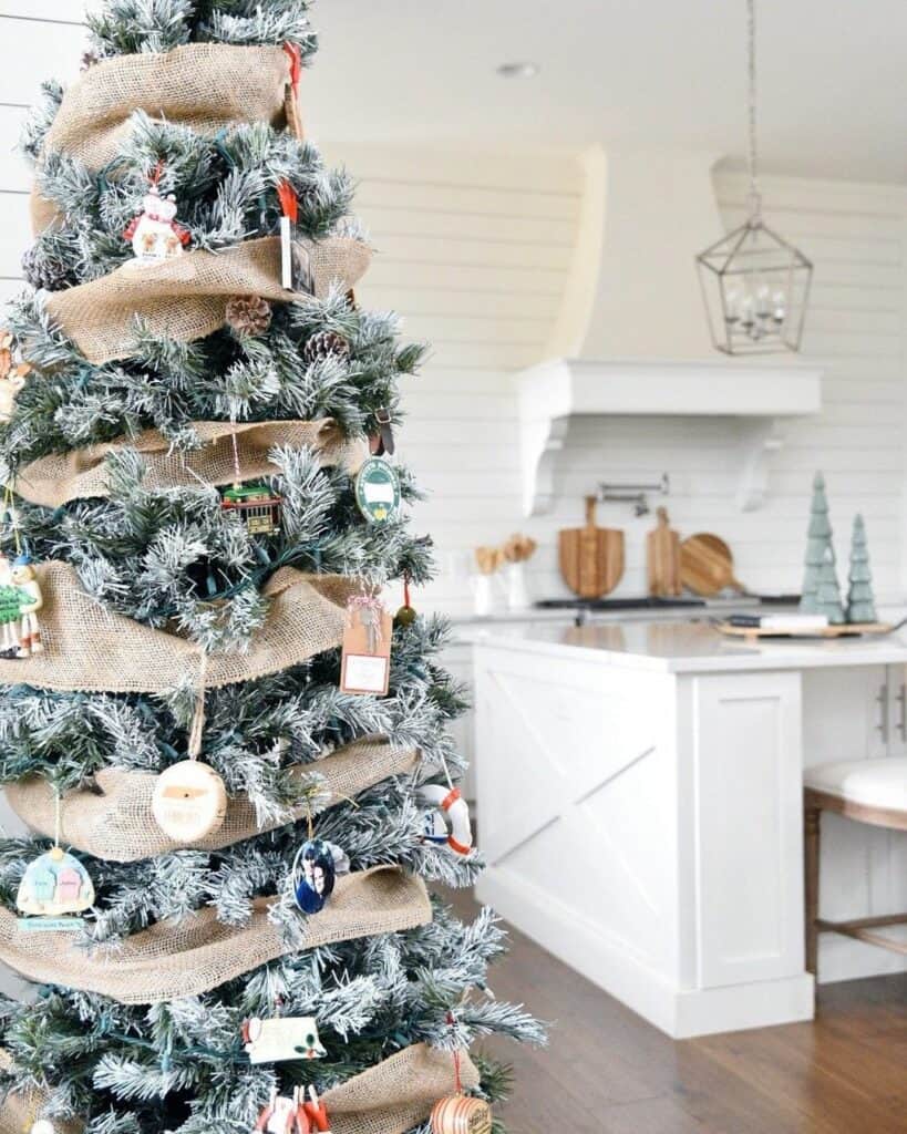 Kitchen with Farmhouse Christmas Tree Decorations Soul & Lane
