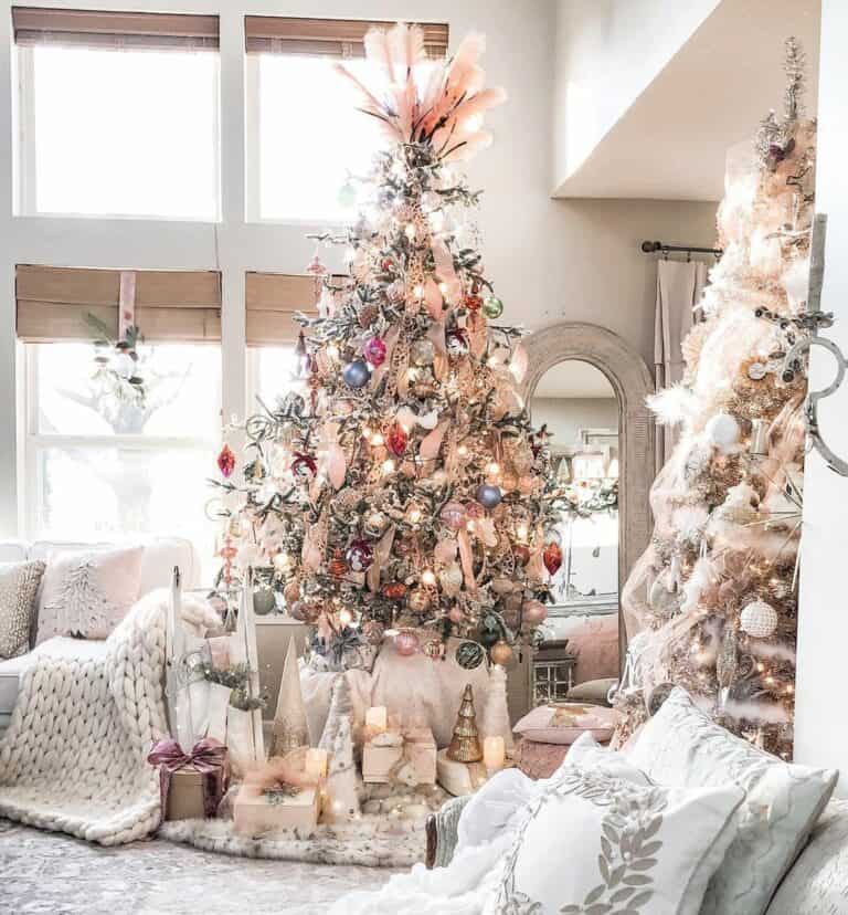 Light Pink Christmas Tree Decorations