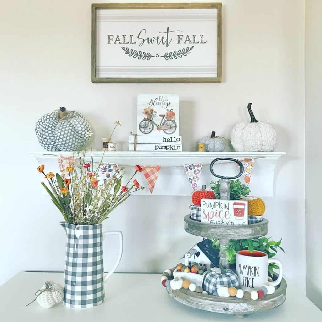 Matching Gray Buffalo Plaid Décor