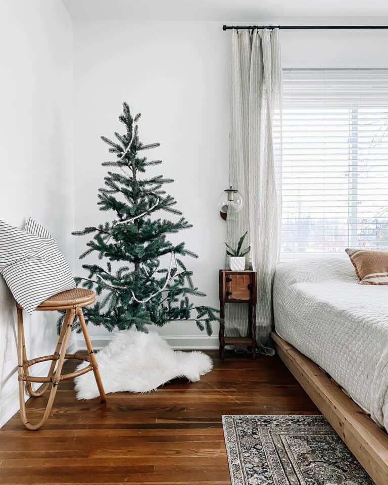 Modern Christmas Styling for Bedroom