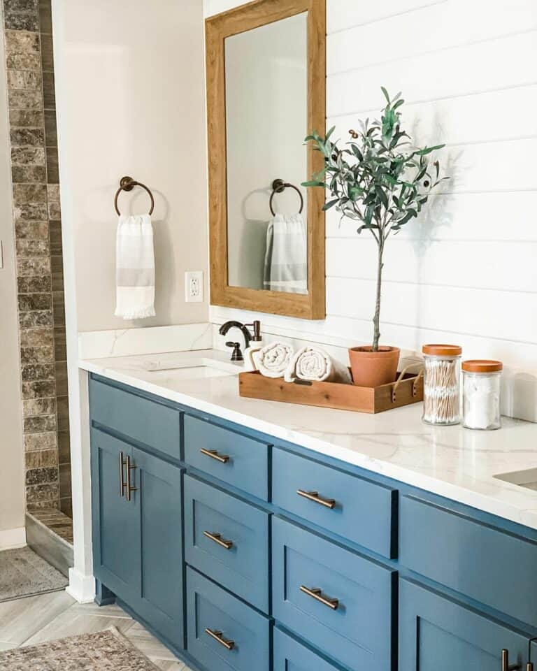 Natural Bathroom Counter Décor Ideas - Soul & Lane