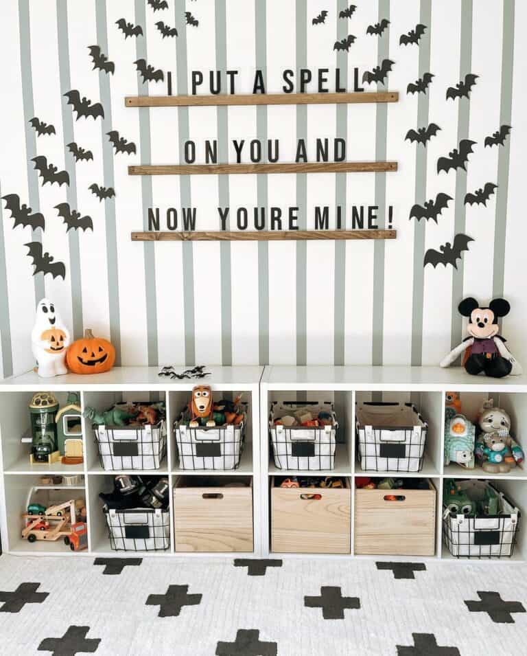 Playroom with Hints of Halloween