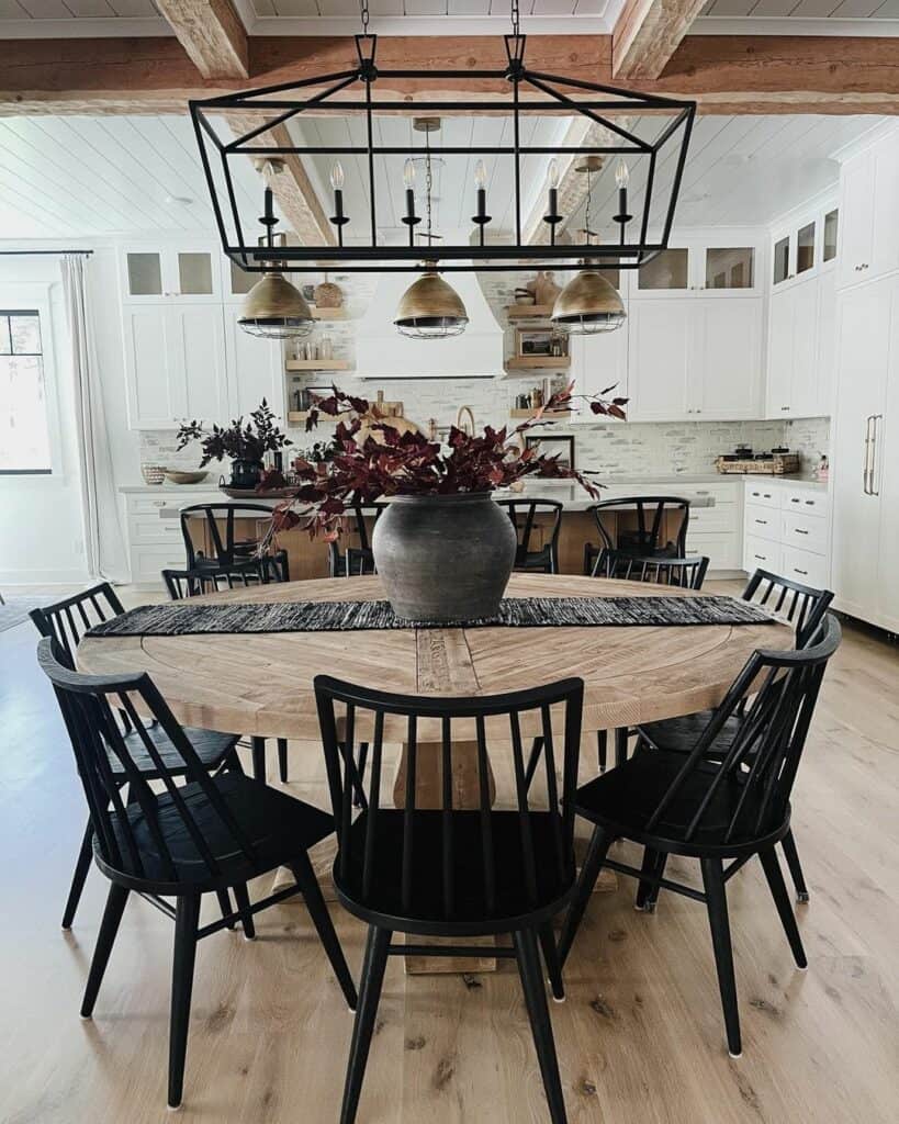 Round Dining Table Decoration Ideas with Runner - Soul & Lane