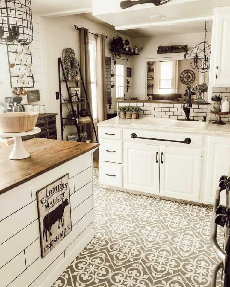 Rustic Kitchen with Industrial Touches