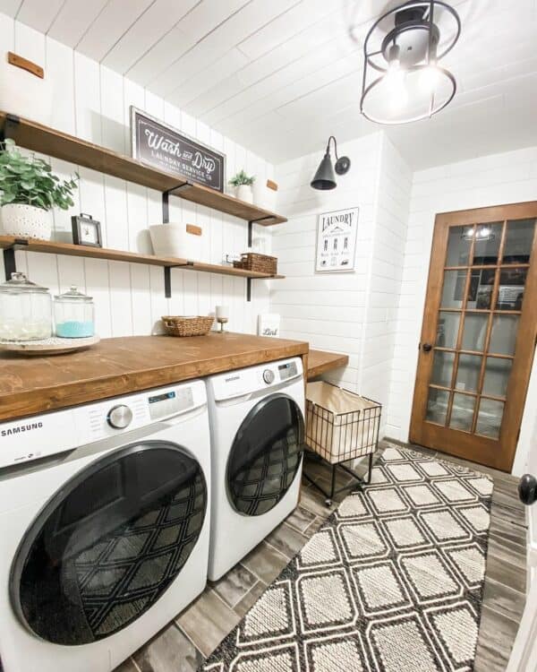 30 Stunning Laundry Room Rugs to Bring in Some Pattern