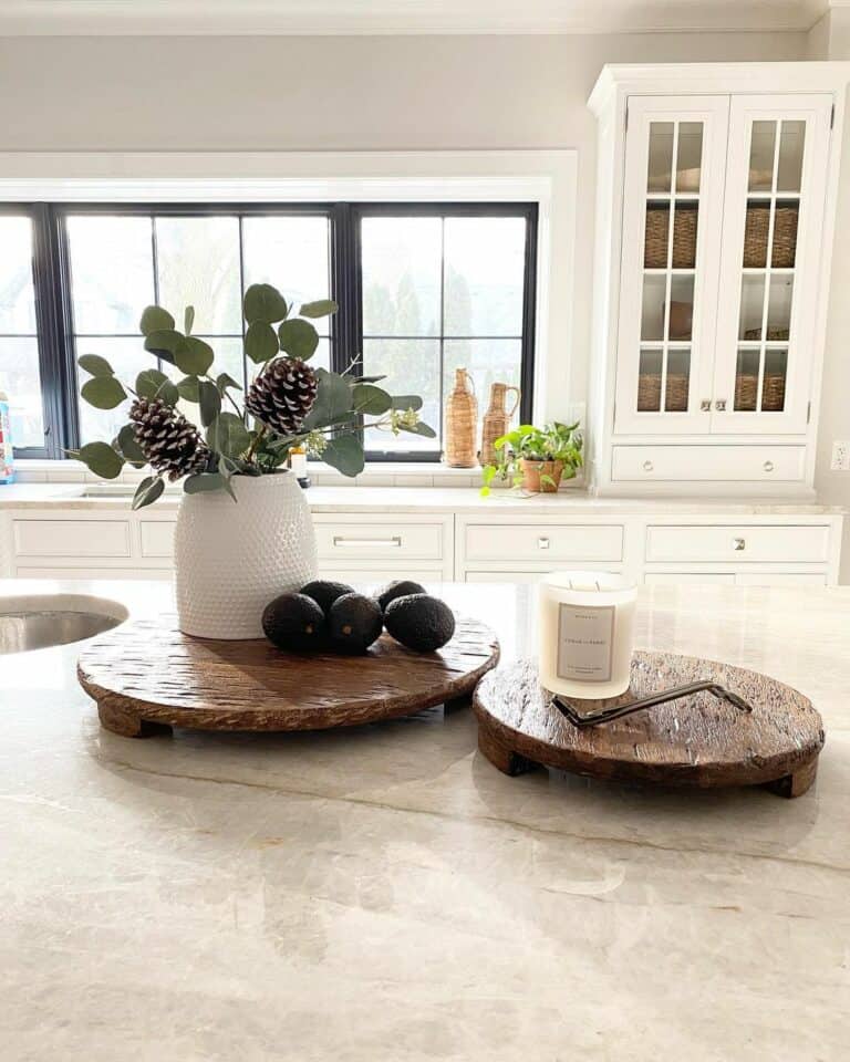 Simple Neutral Style on Mango Wood Boards
