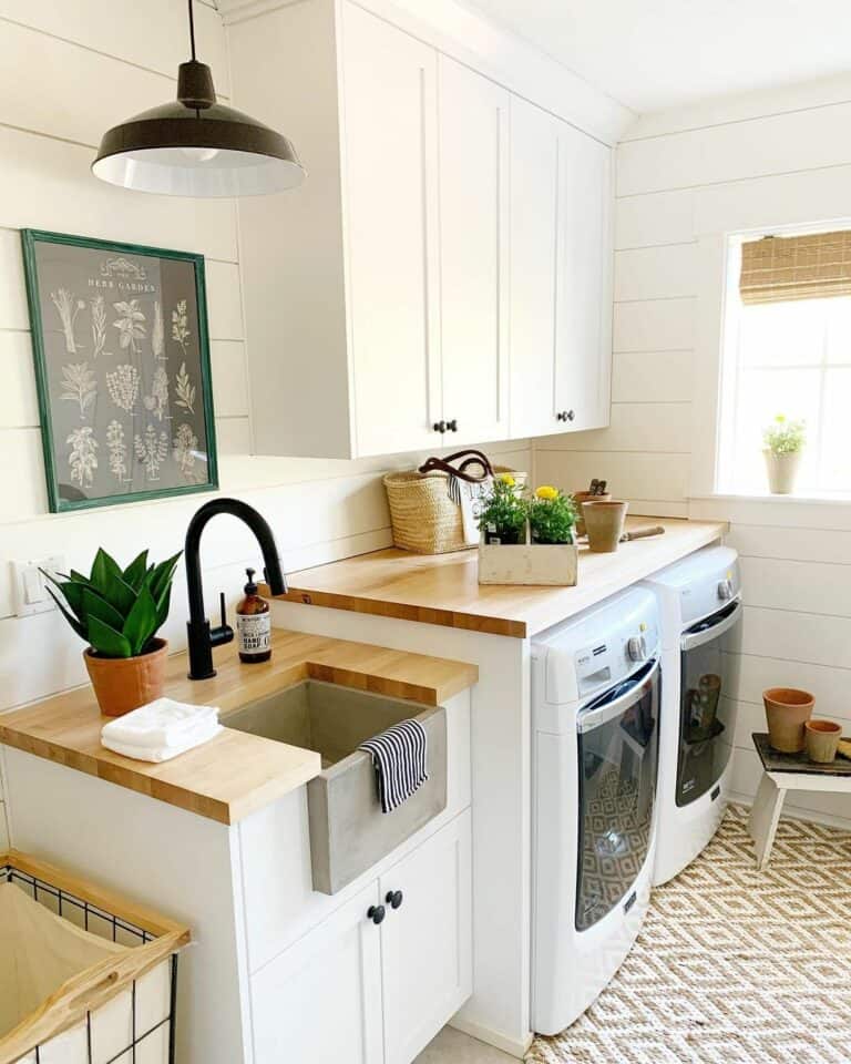 Small Laundry Room Ideas with Sink