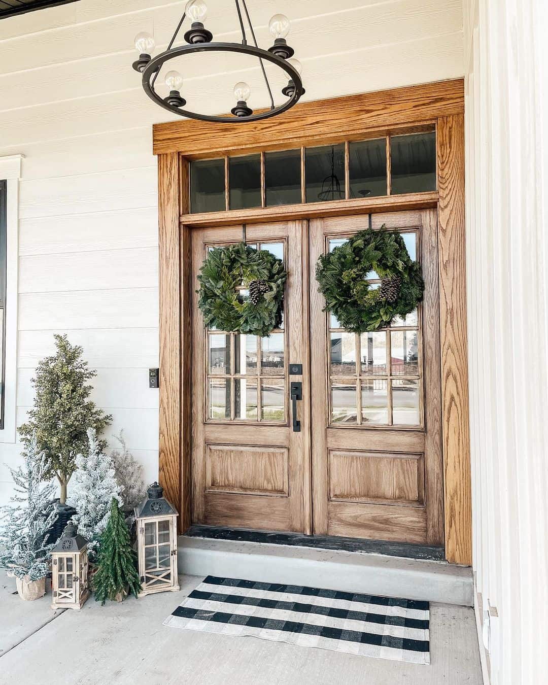 Stained Wood Double Door Trim Soul & Lane
