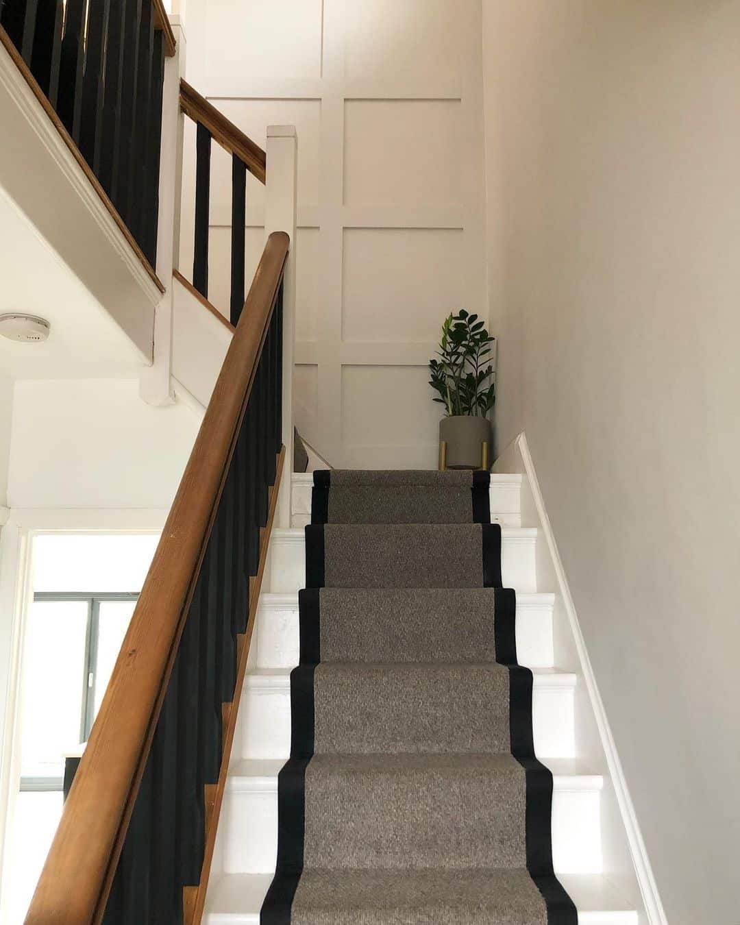Staircase Landing with Accent Wall Soul & Lane