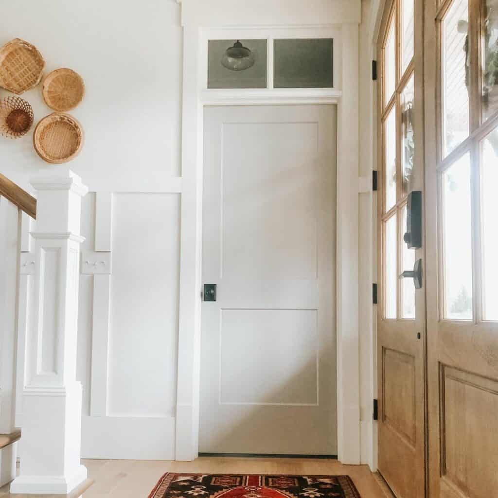 Stairwell Interior Door with Transom Window