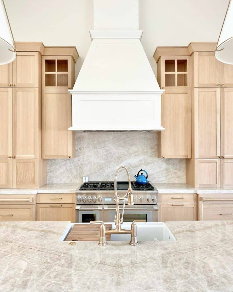 Stunning White Oak Kitchen Cabinets