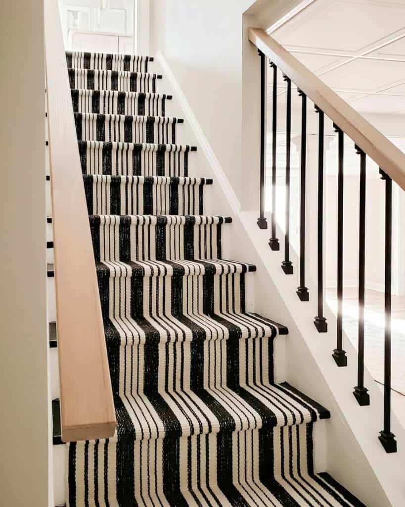 23 Stylish Wood Stair Carpet Runners To Dress Up Your Home