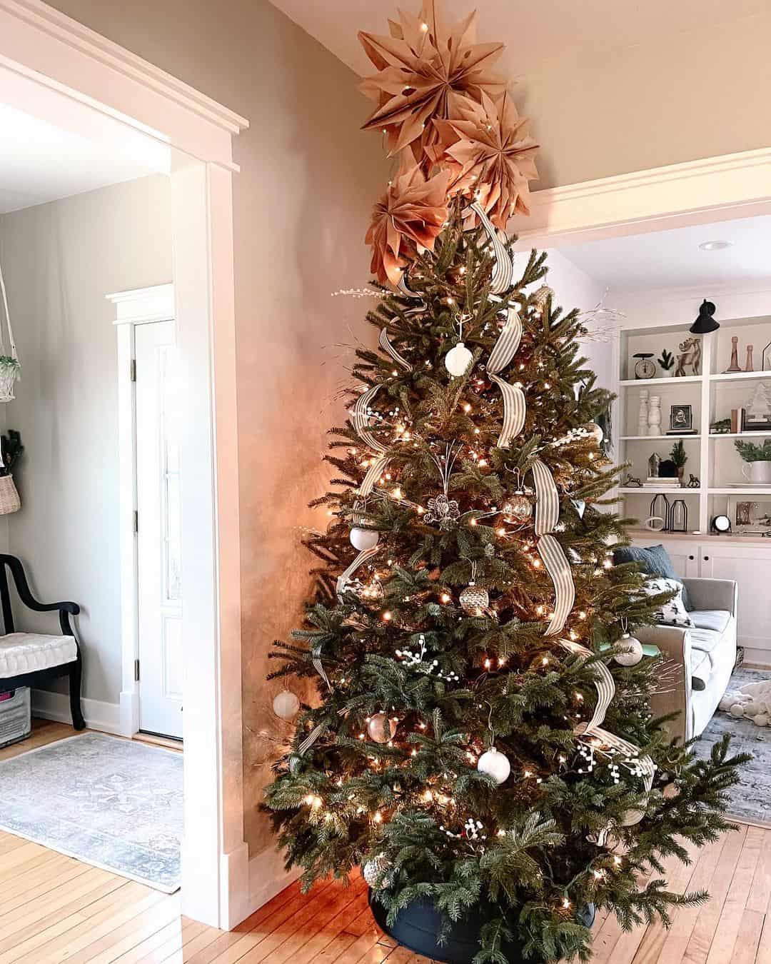 Tan Paper Star Christmas Tree Toppers Soul & Lane