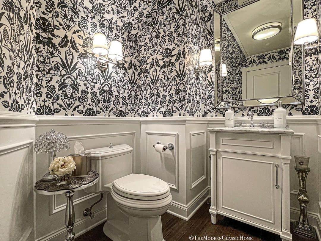 34 Fresh Powder Room Wallpaper Ideas to Transform your Space