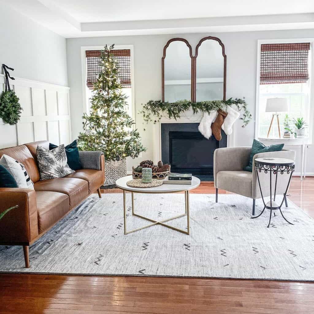 Tree Skirt Basket for Living Room with Modern Vibe