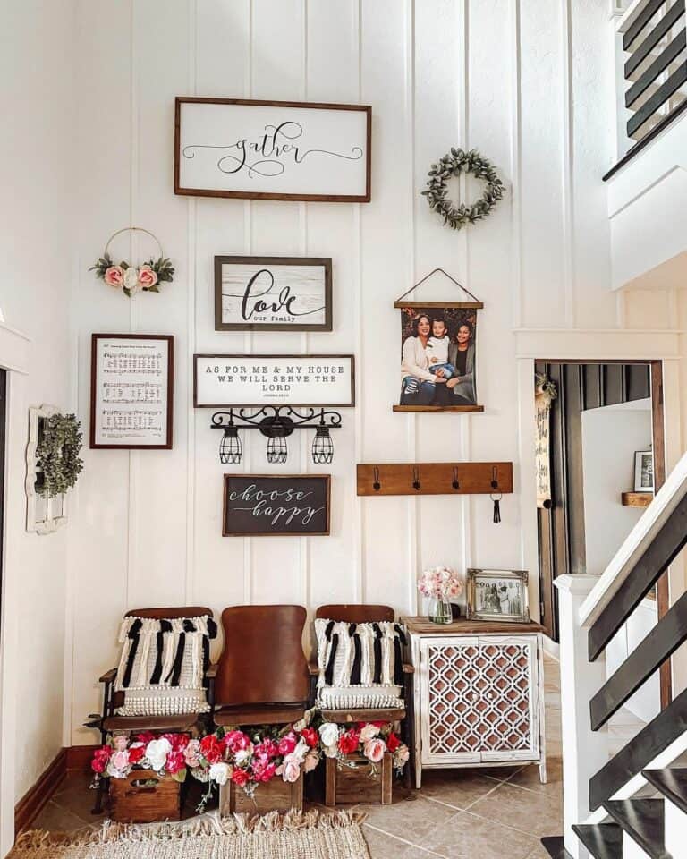 Two-Story Foyer Wall Decorating Ideas